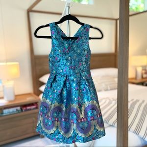 Pippa & Julie | size 5 | blue multicolored dress